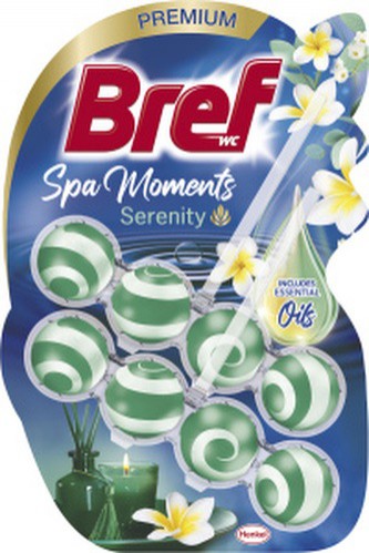 Bref De Luxe 2x50g Serenity Spa Moments | Čistící, dezinf.prostř., dezodoranty - Přípravky na WC - Závěsy na WC a pissoárové kostky